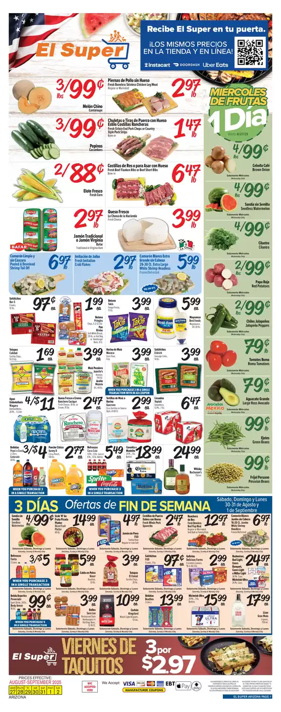 El Super catalogue in Lake Isabella CA | Top offers for smart savers | 2025-08-27T00:00:00.000Z - 2025-09-02T00:00:00.000Z