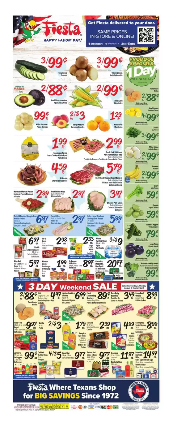 Fiesta Mart catalogue in Lake Isabella CA | Discover attractive offers | 2025-08-27T00:00:00.000Z - 2025-09-02T00:00:00.000Z