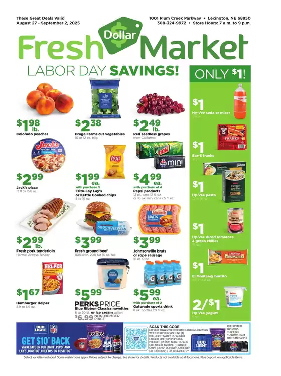 Hy-Vee catalogue in Johns Creek GA | Dollar Fresh | 2025-08-27T00:00:00.000Z - 2025-09-02T00:00:00.000Z