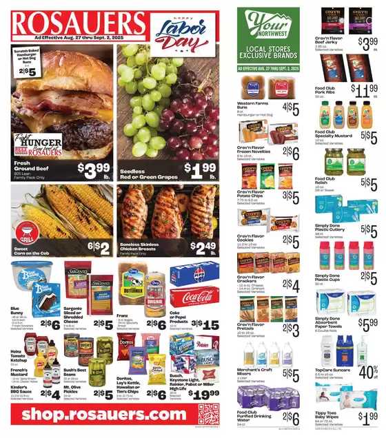 Rosauers catalogue in Glen Ridge NJ | Exclusive deals and bargains | 2025-08-27T00:00:00.000Z - 2025-09-02T00:00:00.000Z