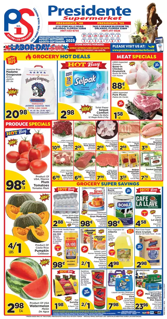 Presidente catalogue in Rockford IL | Discounts and promotions | 2025-08-27T00:00:00.000Z - 2025-09-09T00:00:00.000Z