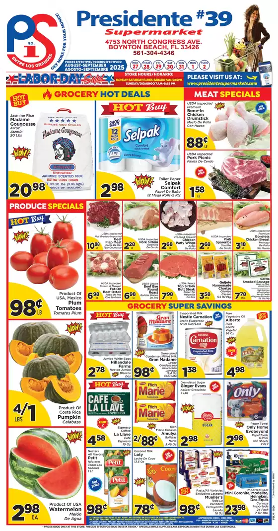 Presidente catalogue in Rockford IL | Top deals for all customers | 2025-08-27T00:00:00.000Z - 2025-09-02T00:00:00.000Z