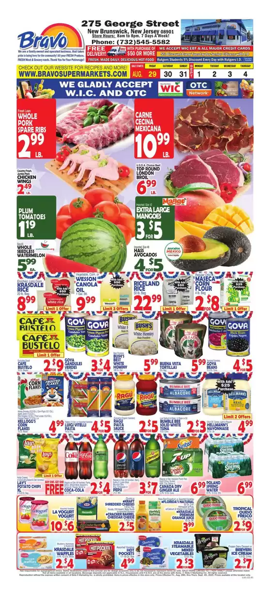 Bravo Supermarkets catalogue in Chino Valley AZ | Top offers for smart savers | 2025-08-29T00:00:00.000Z - 2025-09-04T00:00:00.000Z