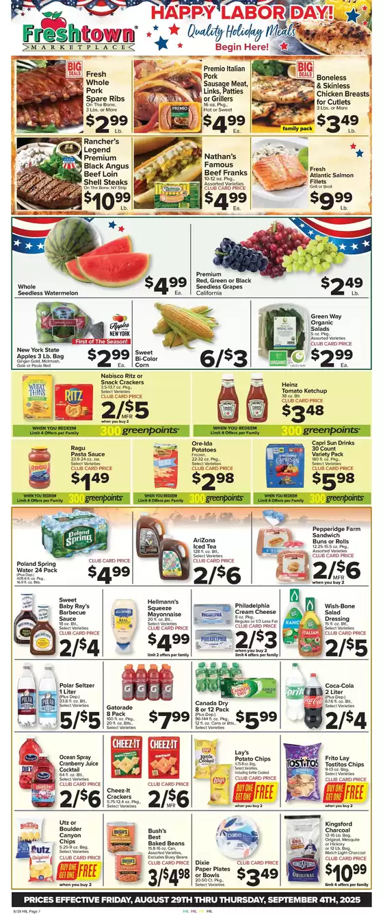 Foodtown supermarkets catalogue in Rayville LA | Our best bargains | 2025-08-29T00:00:00.000Z - 2025-09-04T00:00:00.000Z