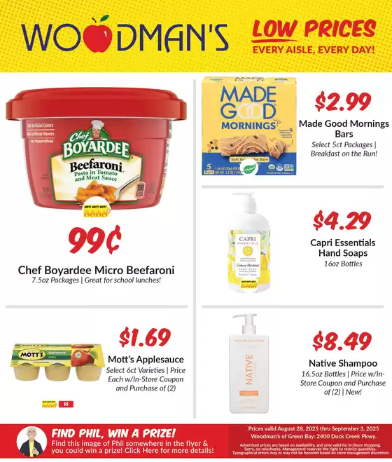 Woodman's catalogue in Rockford IL | Exclusive bargains | 2025-08-28T00:00:00.000Z - 2025-09-03T00:00:00.000Z