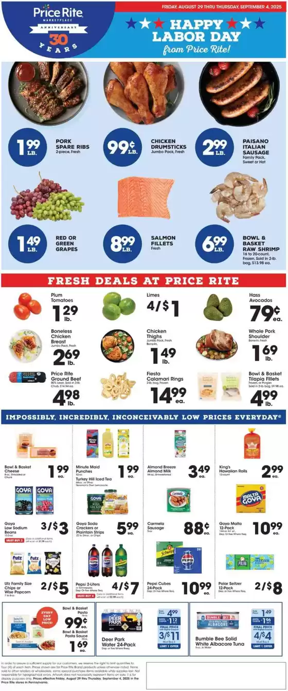 Price Rite catalogue in Austin TX | Weekly Ads Price Rite | 2025-08-29T00:00:00.000Z - 2025-09-04T00:00:00.000Z