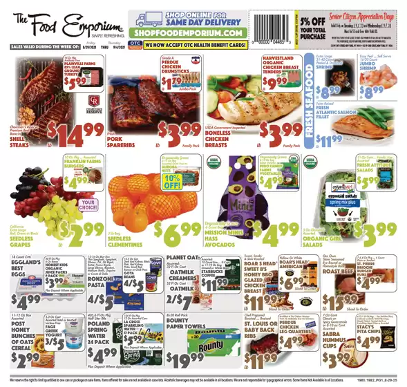 The Food Emporium catalogue in Austin TX | Great discounts on selected products | 2025-08-29T00:00:00.000Z - 2025-09-04T00:00:00.000Z