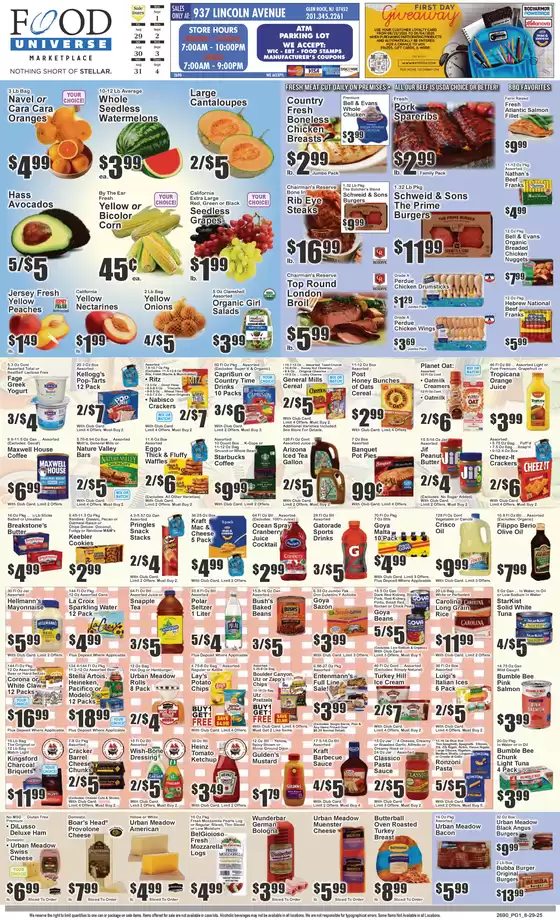 Food Universe catalogue in Tuskegee AL | Food Universe weekly ad | 2025-08-29T00:00:00.000Z - 2025-09-04T00:00:00.000Z