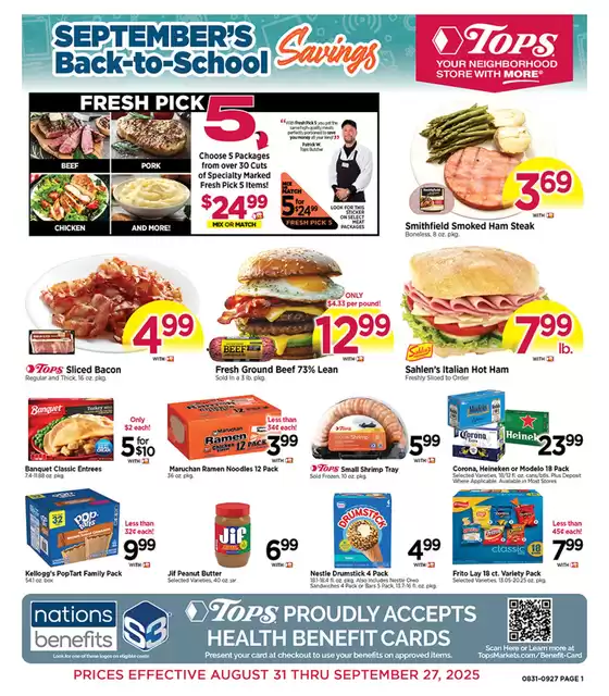Tops catalogue in Ontario CA | September Savings! | 2025-08-31T00:00:00.000Z - 2025-09-27T00:00:00.000Z