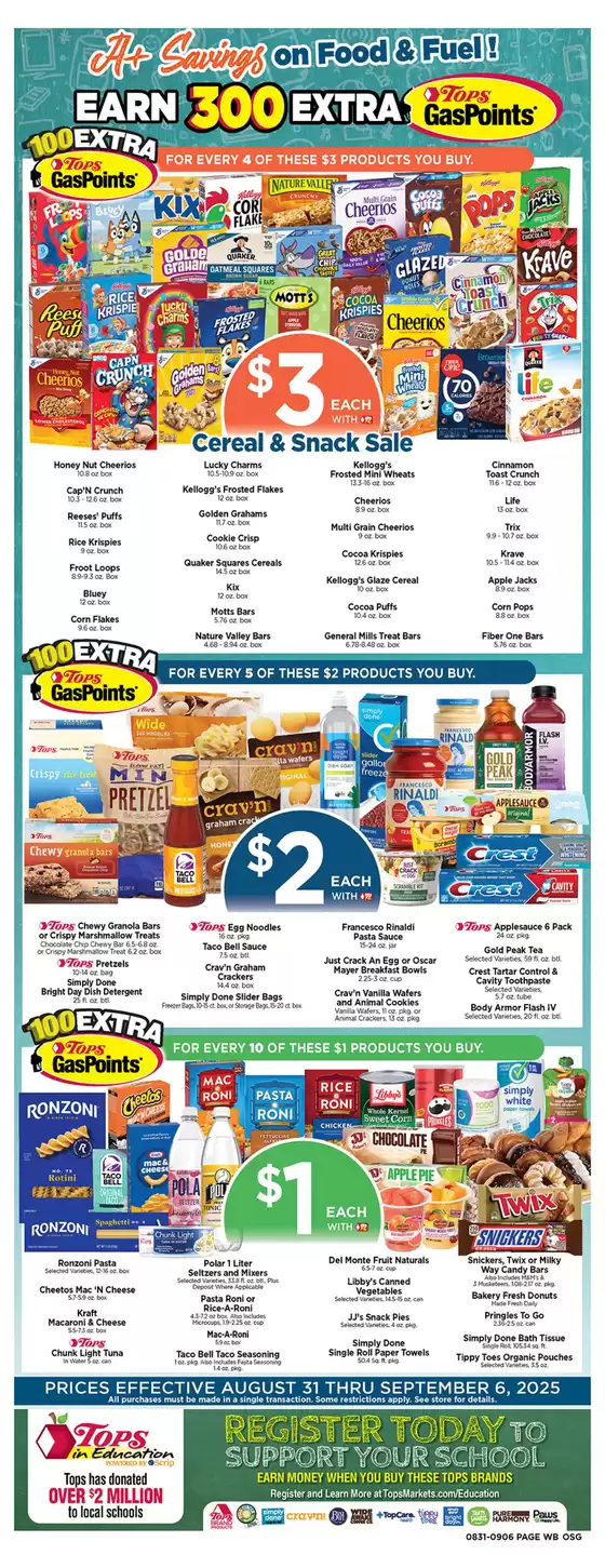 Tops catalogue in Ontario CA | Back to School Savings! | 2025-08-31T00:00:00.000Z - 2025-09-06T00:00:00.000Z