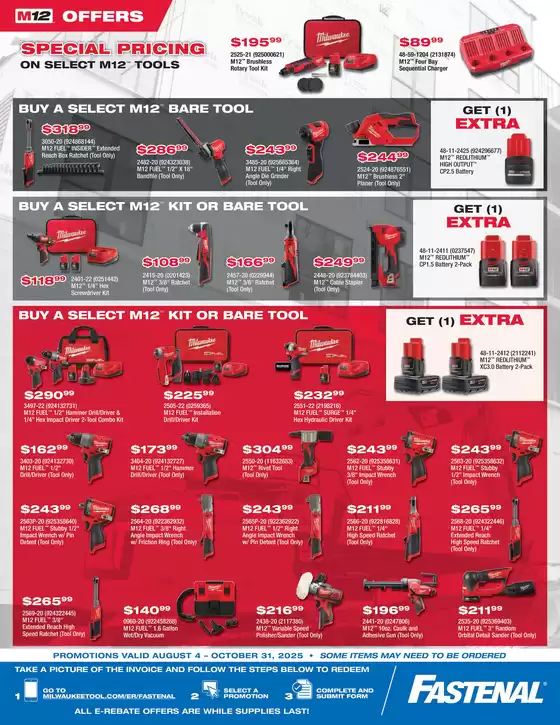 Fastenal Milwaukee Q3 Promo