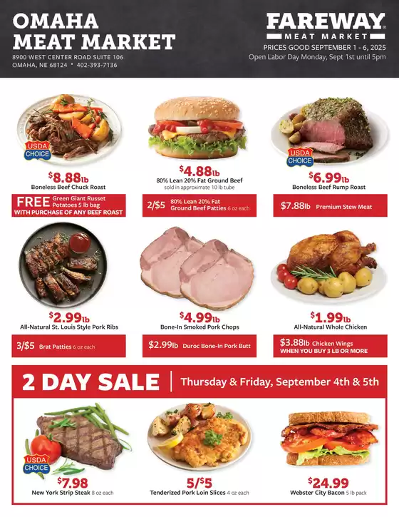 Fareway catalogue in Pittsburgh PA | Great discounts on selected products | 2025-09-01T00:00:00.000Z - 2025-09-06T00:00:00.000Z