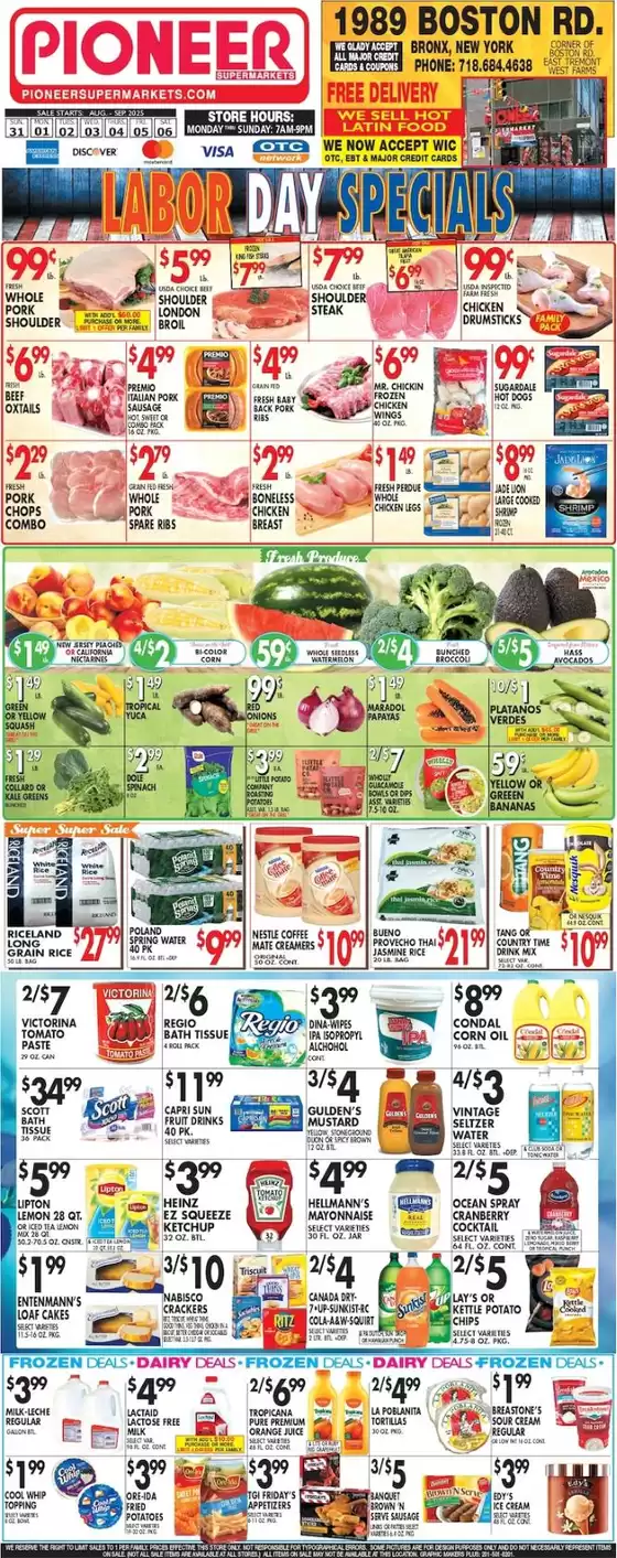 Pioneer Supermarkets catalogue in Arlington VA | Great discounts on selected products | 2025-08-31T00:00:00.000Z - 2025-09-06T00:00:00.000Z