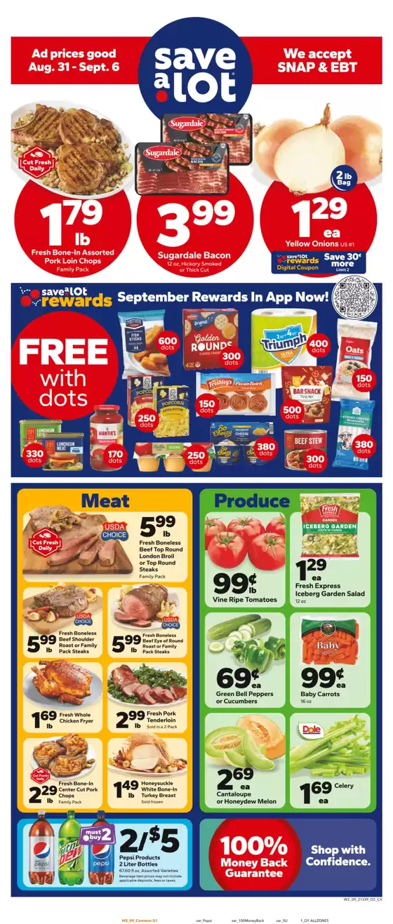 Save a Lot catalogue in Pekin IL | Exclusive deals for our customers | 2025-08-31T00:00:00.000Z - 2025-09-06T00:00:00.000Z