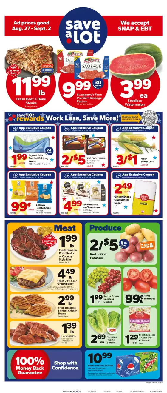 Save a Lot catalogue in Dunlap IL | Current deals and offers | 2025-08-27T00:00:00.000Z - 2025-09-02T00:00:00.000Z