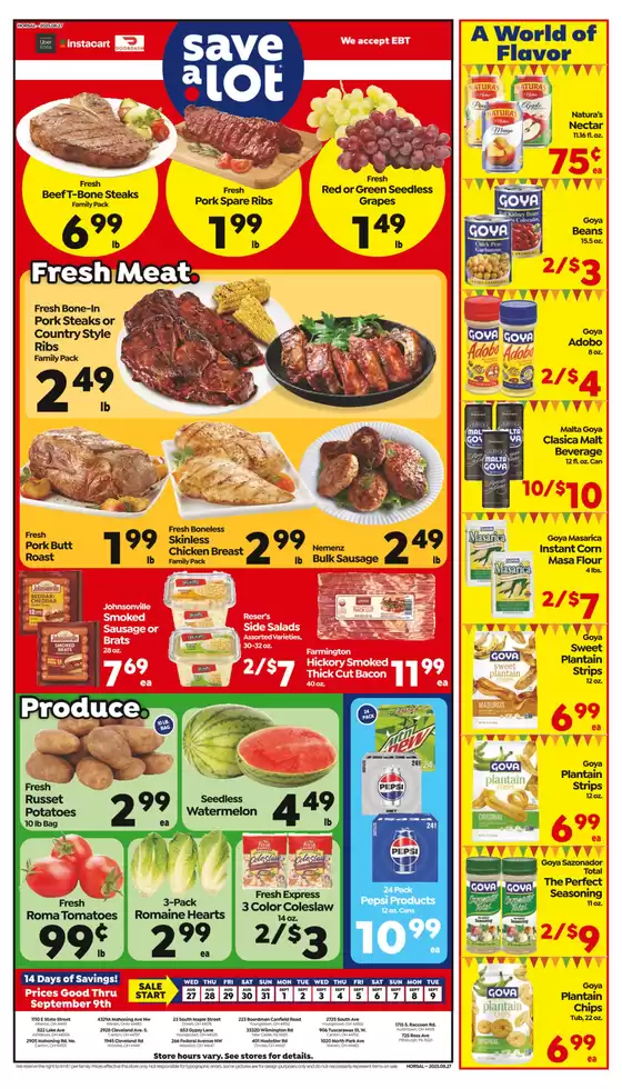 Save a Lot catalogue in Dunlap IL | Top deals and discounts | 2025-08-24T00:00:00.000Z - 2025-09-01T00:00:00.000Z