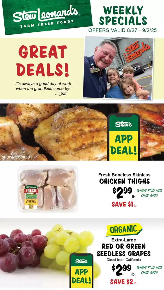 Stew Leonard's catalogue in Aventura FL | Attractive special offers for everyone | 2025-08-27T00:00:00.000Z - 2025-09-02T00:00:00.000Z