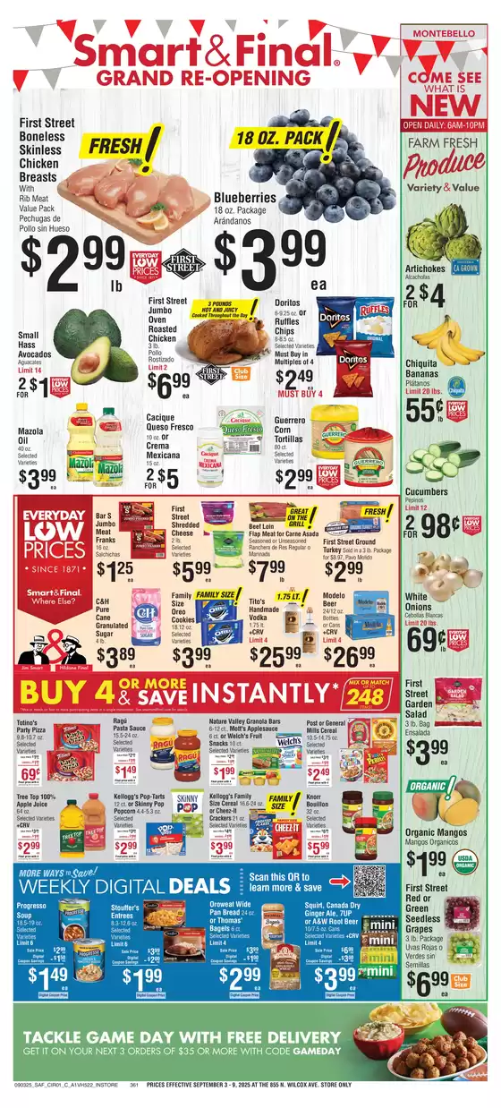 Smart & Final catalogue in Newport VT | Weekly Ad Savings (09/03/2025 - 09/09/2025)  | 2025-09-02T00:00:00.000Z - 2025-09-04T00:00:00.000Z