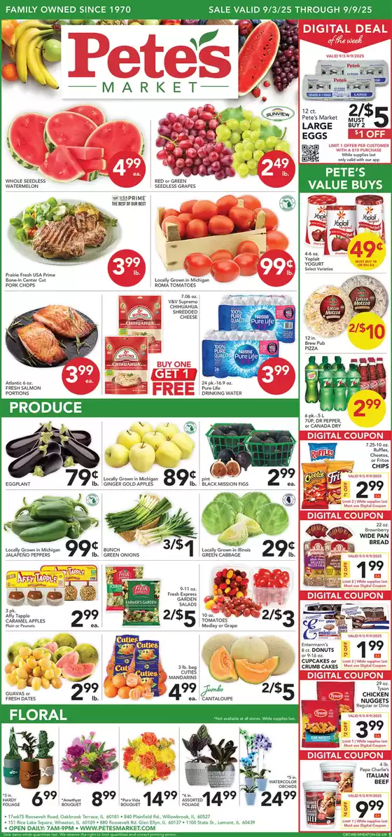Pete's Fresh Market catalogue in Newport VT | Exclusive deals and bargains | 2025-09-03T00:00:00.000Z - 2025-09-09T00:00:00.000Z