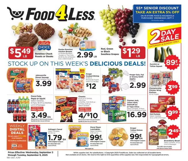 Food 4 Less catalogue in Liberty KY | Top deals for all customers | 2025-09-03T00:00:00.000Z - 2025-09-09T00:00:00.000Z