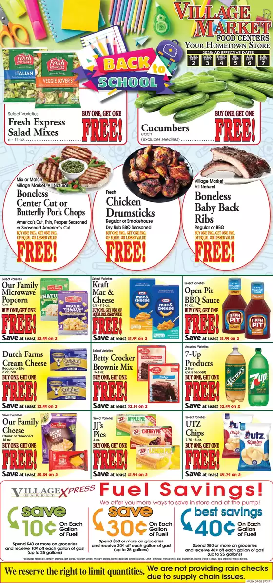 Village Market Food Centers catalogue in Kansas City KS | Village Market Food Centers weekly ad | 2025-09-02T00:00:00.000Z - 2025-09-07T00:00:00.000Z