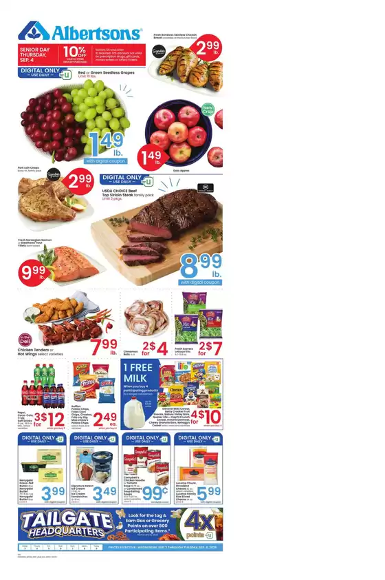Albertsons catalogue in Phoenix AZ | Current deals and offers | 2025-09-03T00:00:00.000Z - 2025-09-09T00:00:00.000Z