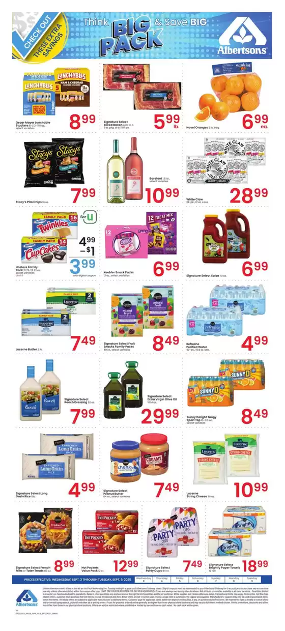 Albertsons catalogue in Phoenix AZ | Great offer for bargain hunters | 2025-09-03T00:00:00.000Z - 2025-09-09T00:00:00.000Z
