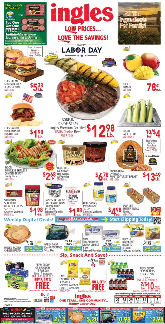 Ingles Markets catalogue in Los Angeles CA | Great discounts on selected products | 2025-09-02T00:00:00.000Z - 2025-09-16T00:00:00.000Z
