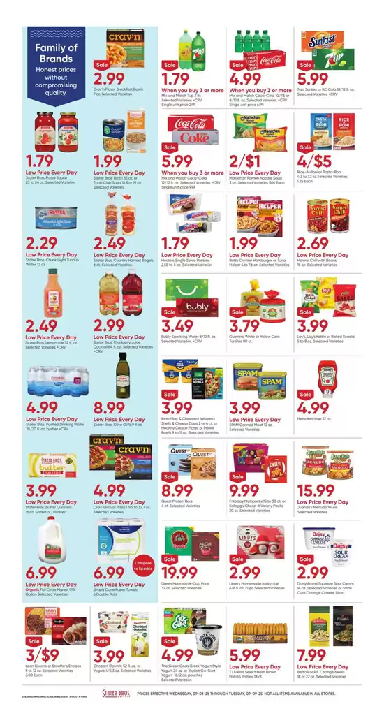 Current special promotions