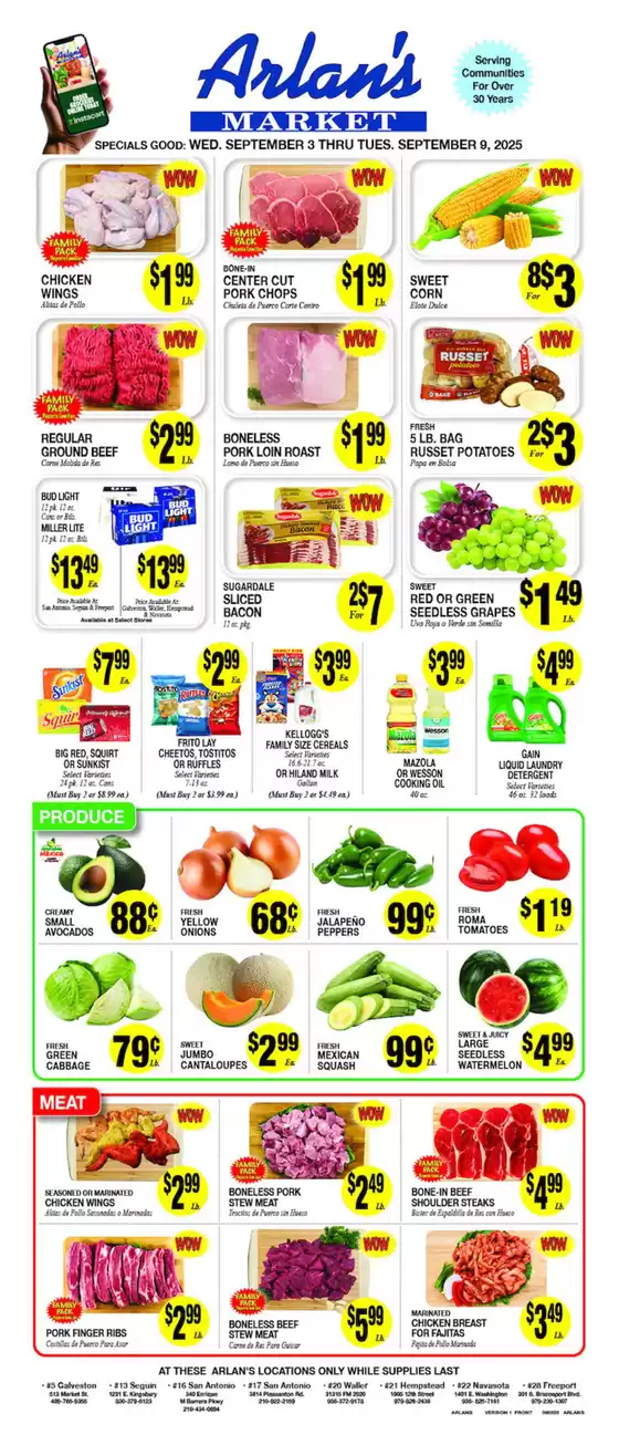 Current special promotions