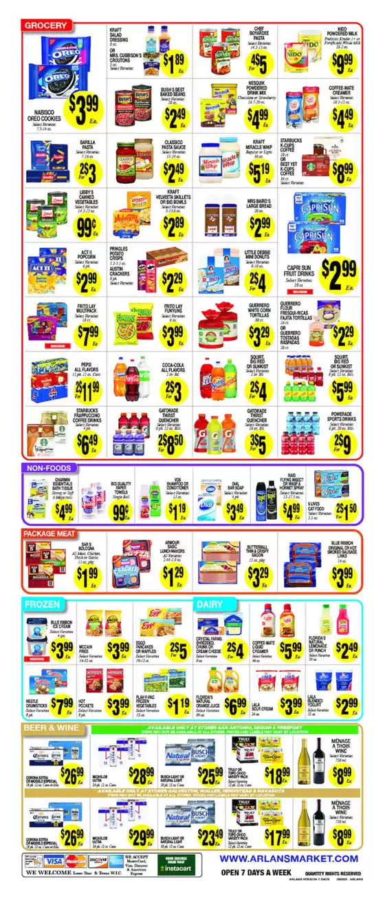 Current special promotions