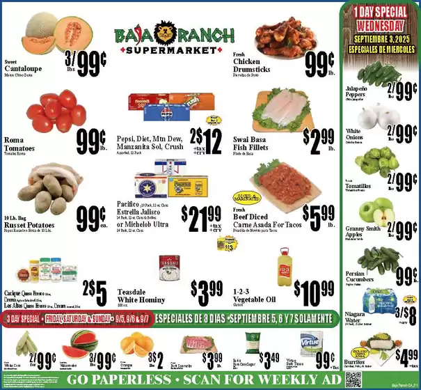 Baja Ranch weekly ad