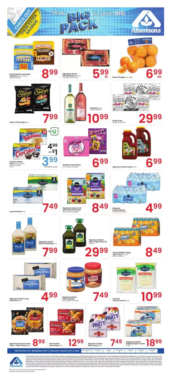 Albertsons catalogue in Lakewood CA | Top deals and discounts | 2025-09-03T00:00:00.000Z - 2025-09-09T00:00:00.000Z