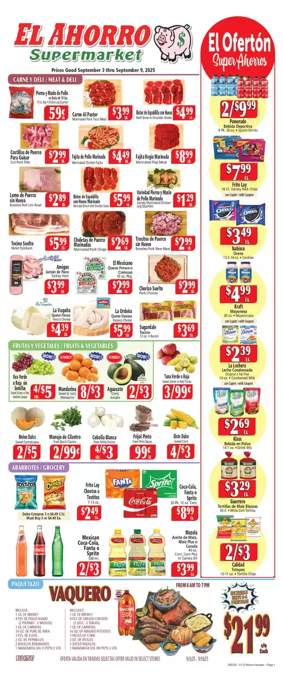El Ahorro catalogue in Lakewood CA | Current bargains and offers | 2025-09-03T00:00:00.000Z - 2025-09-17T00:00:00.000Z