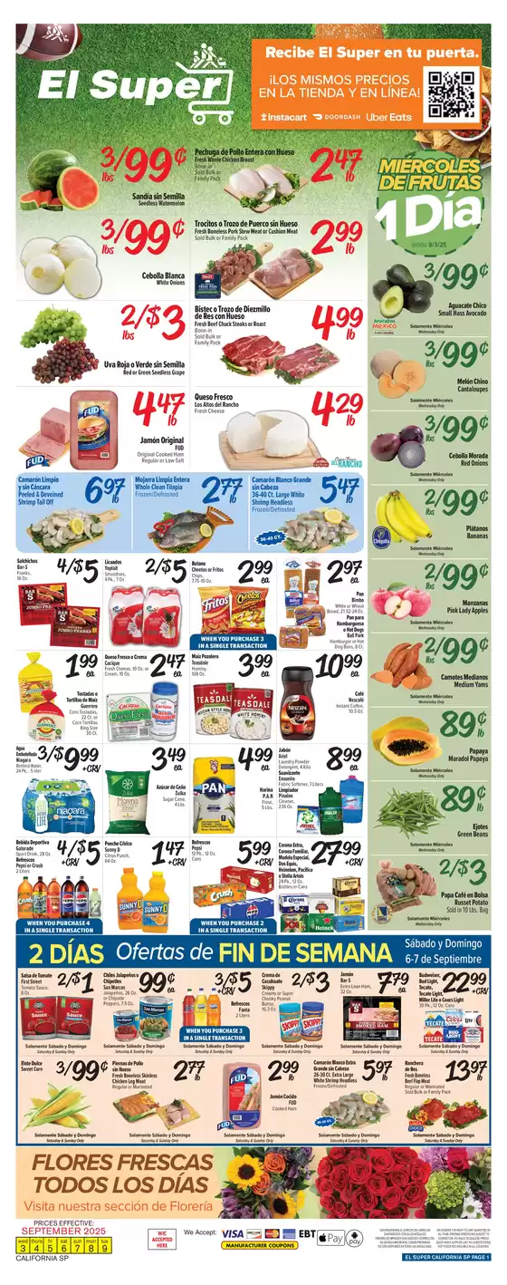 El Super catalogue in Lakewood CA | Discounts and promotions | 2025-09-03T00:00:00.000Z - 2025-09-09T00:00:00.000Z