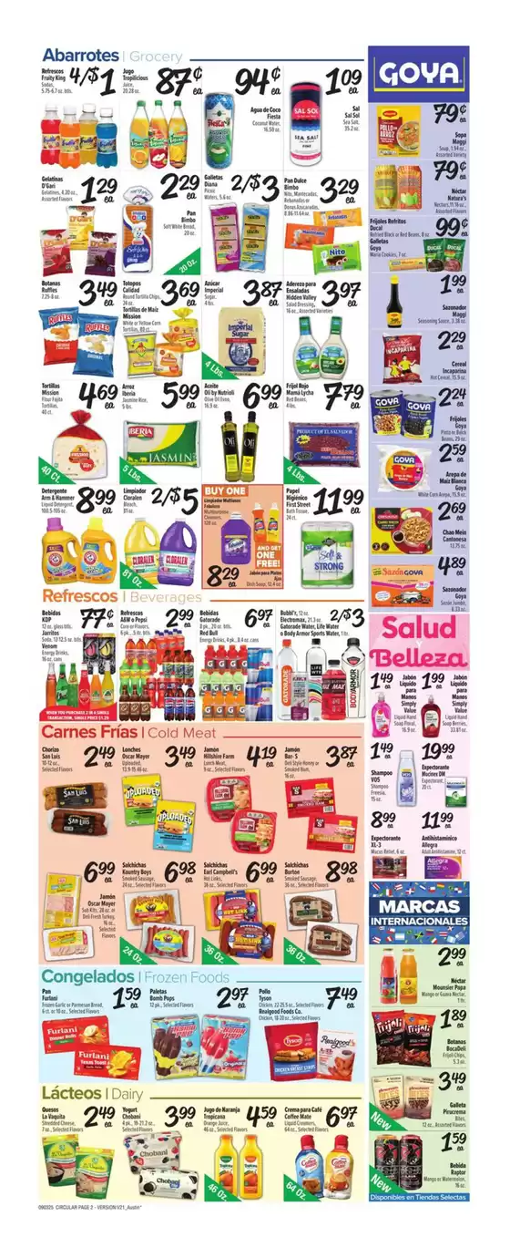 Current special promotions