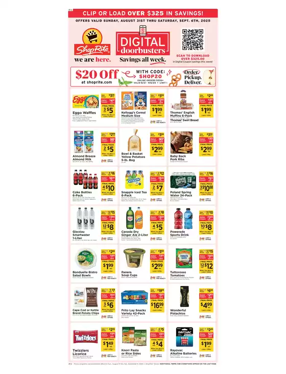 ShopRite catalogue in Levittown PA | Exclusive deals and bargains | 2025-08-28T00:00:00.000Z - 2025-09-06T00:00:00.000Z