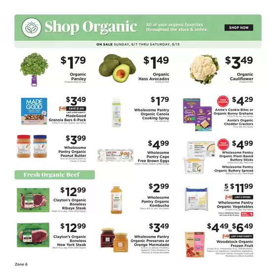 ShopRite catalogue in Levittown PA | Shop Organic  | 2025-09-04T00:00:00.000Z - 2025-09-13T00:00:00.000Z