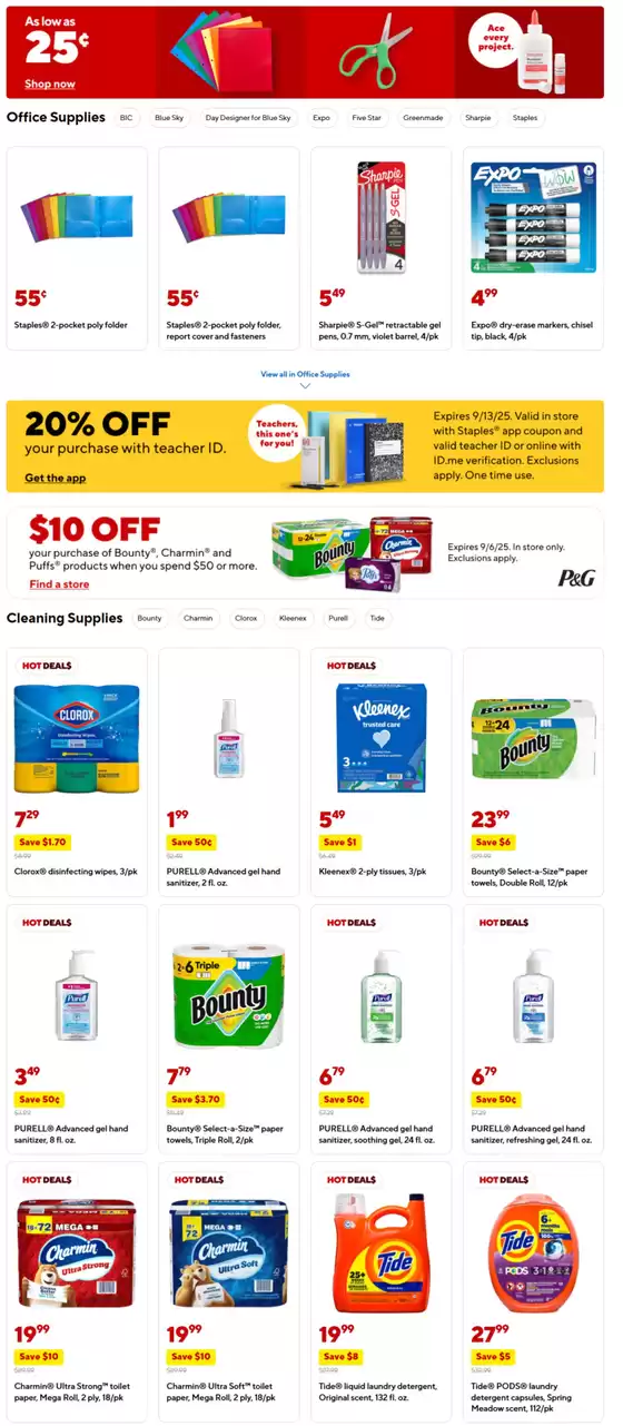 Staples flyer