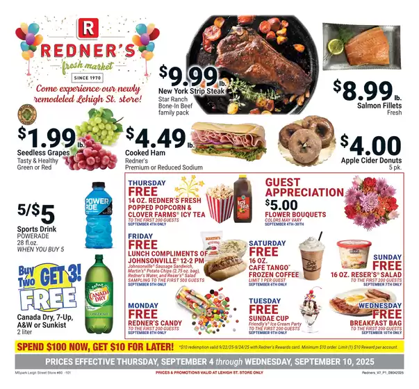 Redner's Warehouse catalogue in Pacoima CA | On Sale September_04_S80 | 2025-09-04T00:00:00.000Z - 2025-09-10T00:00:00.000Z