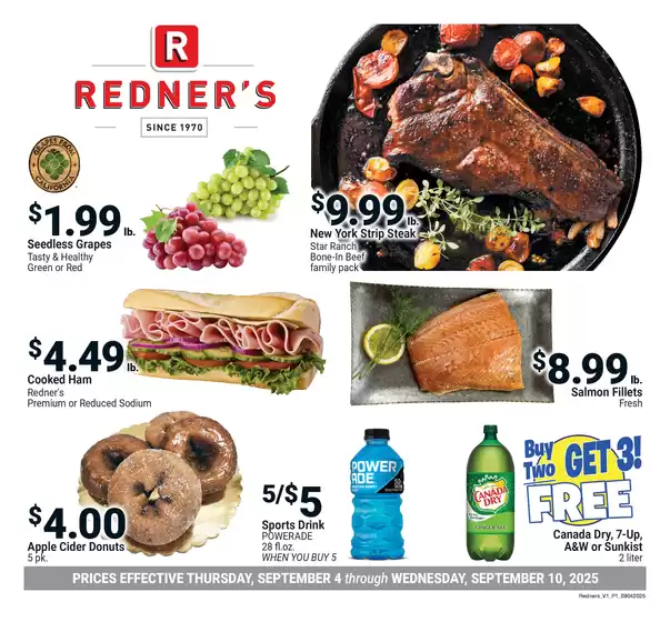 Redner's Warehouse catalogue in Pacoima CA | On Sale September_04_S36 | 2025-09-04T00:00:00.000Z - 2025-09-10T00:00:00.000Z
