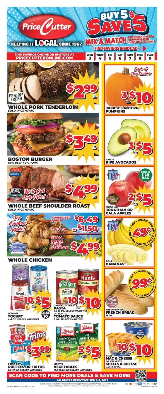 Price Cutter catalogue in Pacoima CA | Great offer for bargain hunters | 2025-09-03T00:00:00.000Z - 2025-09-09T00:00:00.000Z