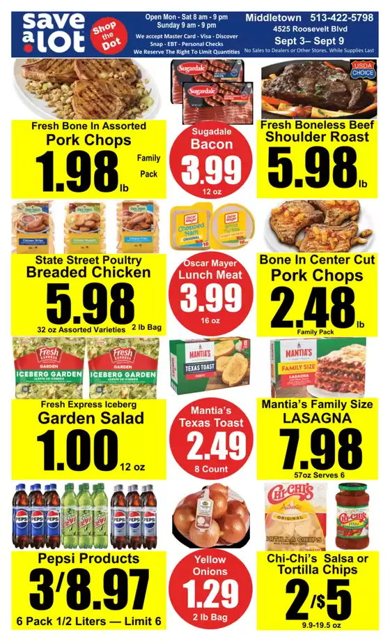 Save a Lot catalogue in Hampton SC | Current deals and offers | 2025-09-03T00:00:00.000Z - 2025-09-09T00:00:00.000Z