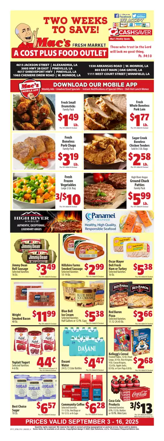 Mac's Market catalogue in Hollidaysburg PA | Exclusive deals for our customers | 2025-09-06T00:00:00.000Z - 2025-09-20T00:00:00.000Z