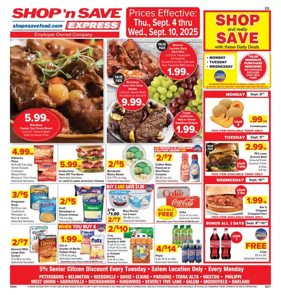 Shop 'n Save catalogue in Mechanicsburg PA | Wide range of offers | 2025-09-06T00:00:00.000Z - 2025-09-20T00:00:00.000Z