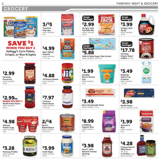 Current bargains and offers