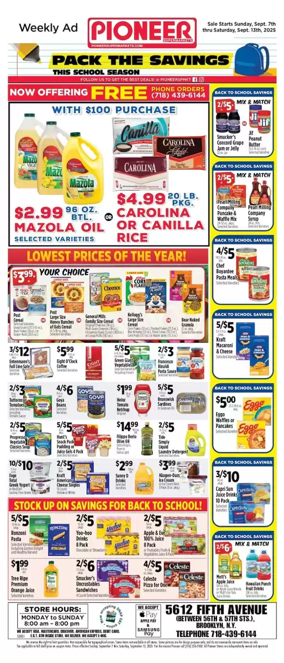 Pioneer Supermarkets catalogue in Denver CO | Current deals and offers | 2025-09-07T00:00:00.000Z - 2025-09-13T00:00:00.000Z