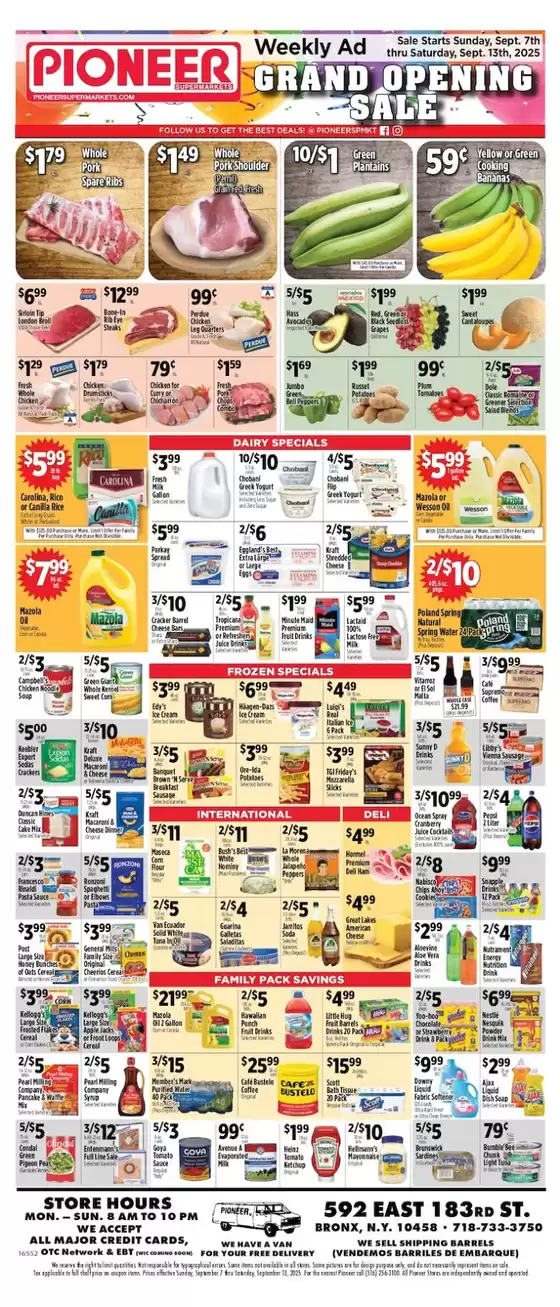 Pioneer Supermarkets catalogue in Denver CO | Great offer for bargain hunters | 2025-09-07T00:00:00.000Z - 2025-09-13T00:00:00.000Z