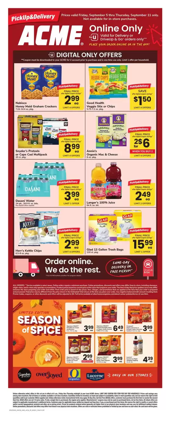 ACME catalogue in Rushville IL | Acme Markets - SP | 2025-09-05T00:00:00.000Z - 2025-09-11T00:00:00.000Z