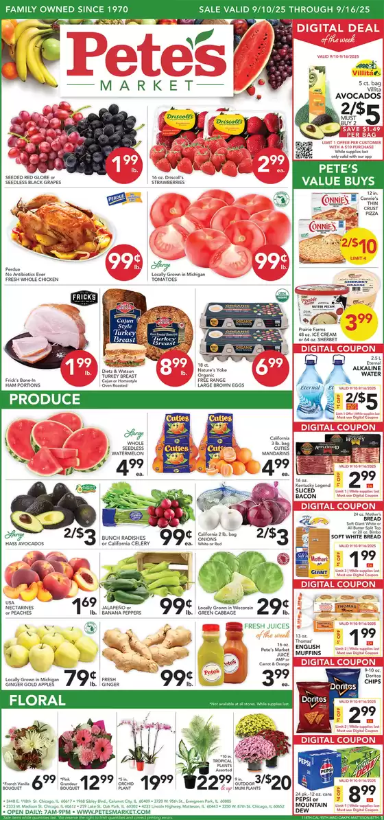 Pete's Fresh Market catalogue in Hancock MD | Save now with our deals | 2025-09-10T00:00:00.000Z - 2025-09-16T00:00:00.000Z